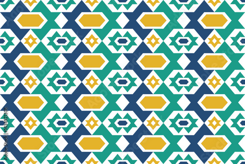 seamless geometric pattern with triangles