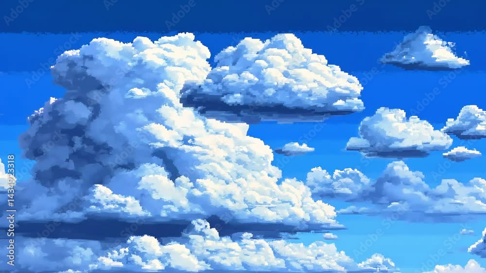 8 bit clouds