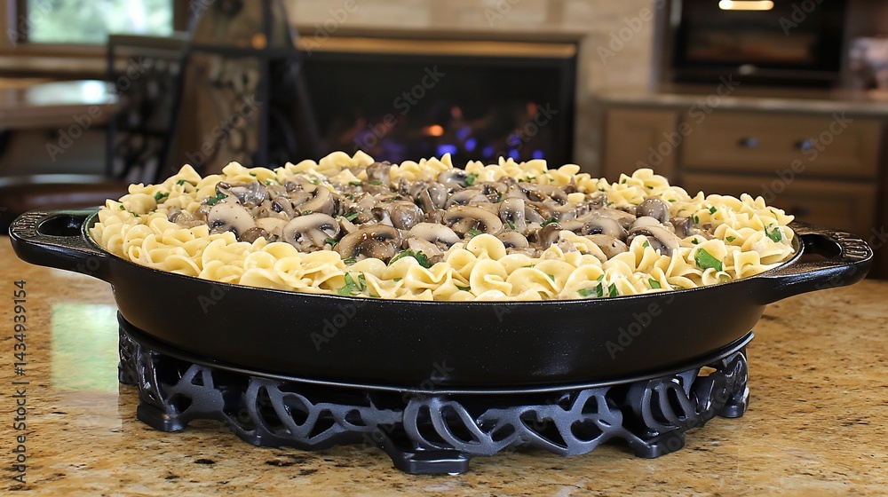 Beef stroganoff dish