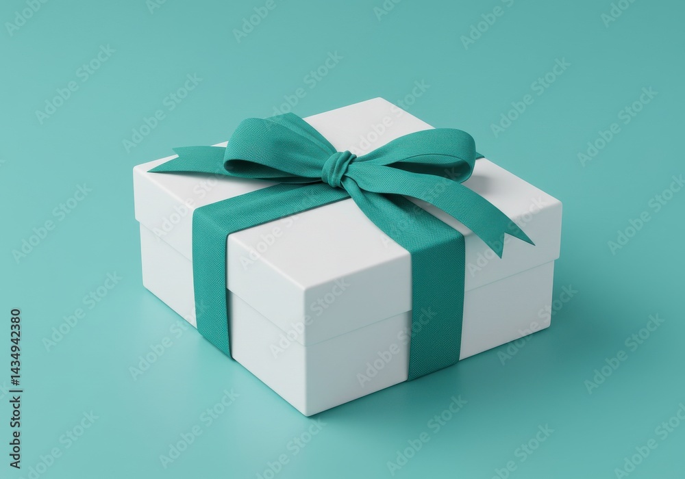 Fototapeta premium Gift box with ribbon isolate on white background