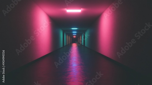 Obraz na płótnie Neon Corridor w salonie