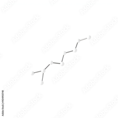 3D image of trestione skeletal formula - molecular chemical structure of synthetic anabolic-androgenic steroid isolated on white background photo
