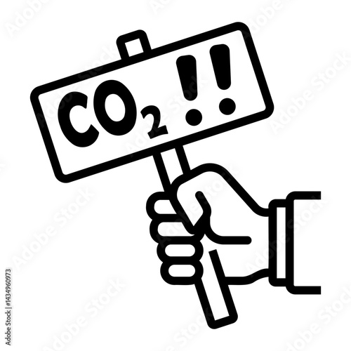 carbon capture Line Icon