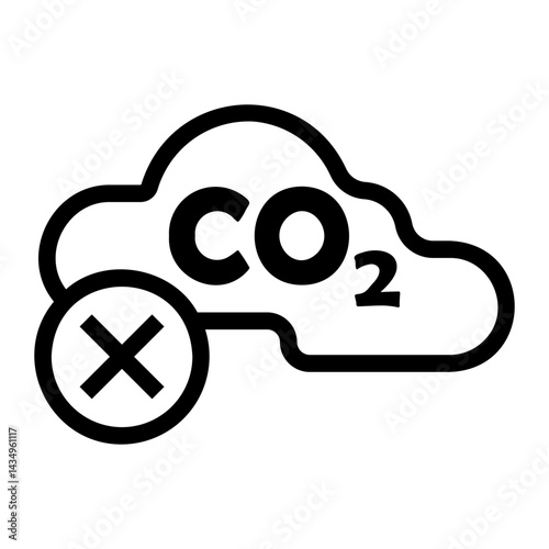 carbon capture Line Icon