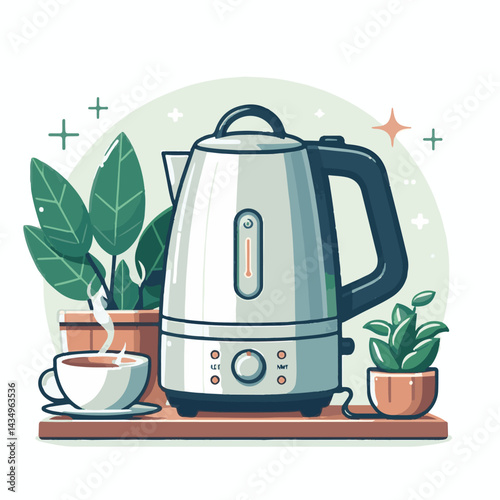 kitchen, domestic, kettle, appliance, electric, modern, household, tea, water, coffee, home, drink, object, hot, background, boiler, beverage, electrical, table, equipment, metal, steel, boiling, pot,