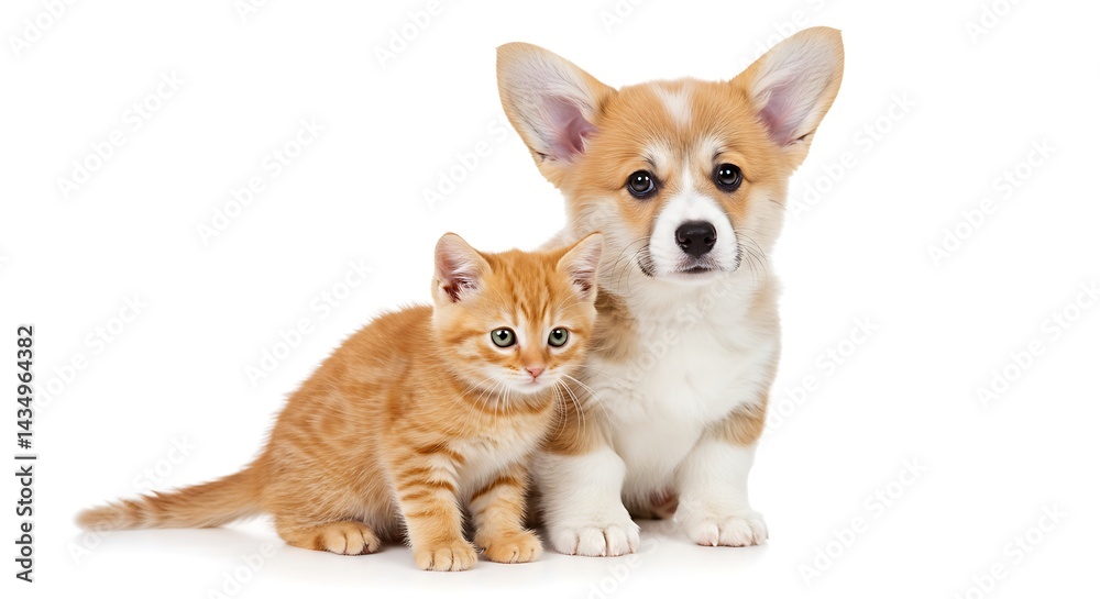 Obraz premium Unexpected Companions AI Generated