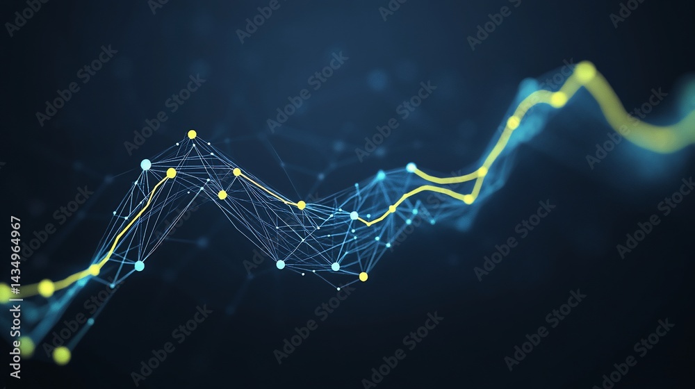 Abstract data visualization, dynamic network