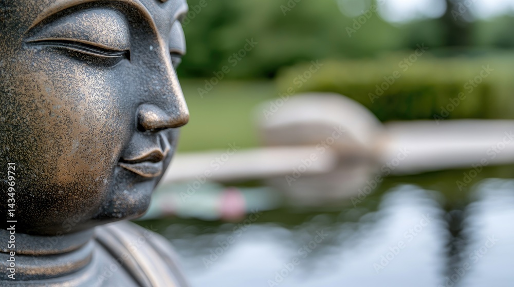 Fototapeta premium Buddha statue in garden
