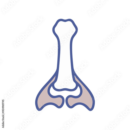 Abstract human skeletal structure diagram illustration on black background