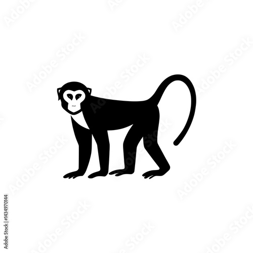 monkey silhouette vector