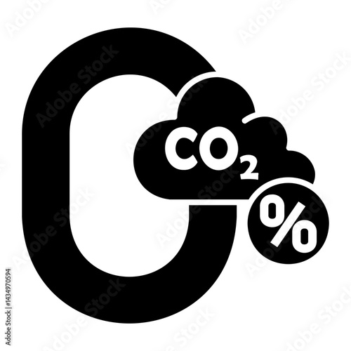 carbon capture Solid icon