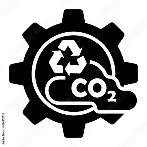 carbon capture Solid icon