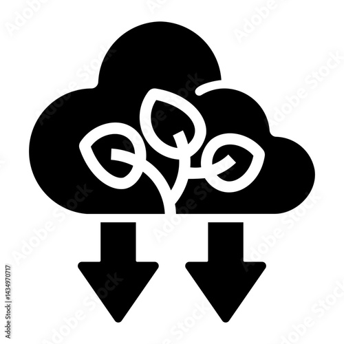 carbon capture Solid icon