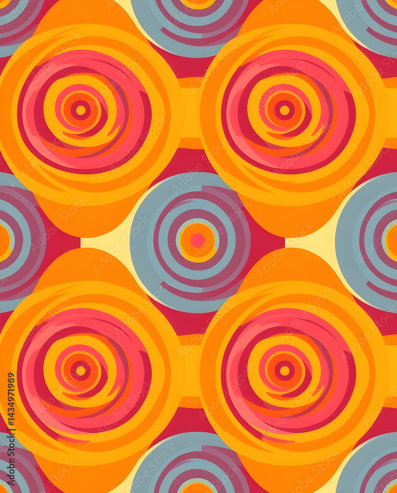 Elegant Mudmee spirals in bold symmetry, modern textile art, seamless pattern. Elegant Mudmee spirals in bold symmetry, modern textile art, seamless pattern.