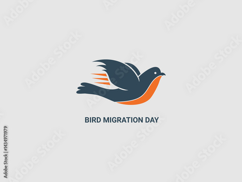 a stylized silhouette of a bird in flight