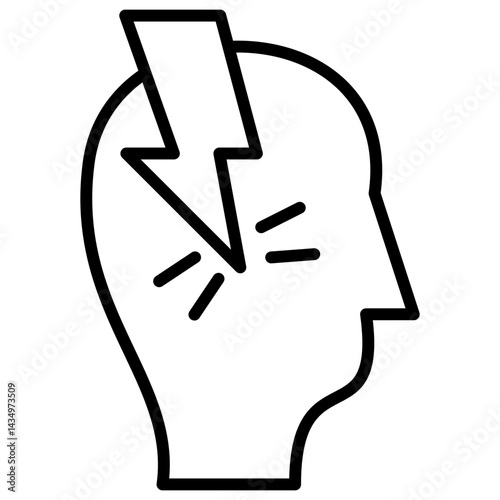 Headeach outline icon