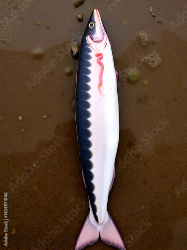 Fresh raw european conger eel
