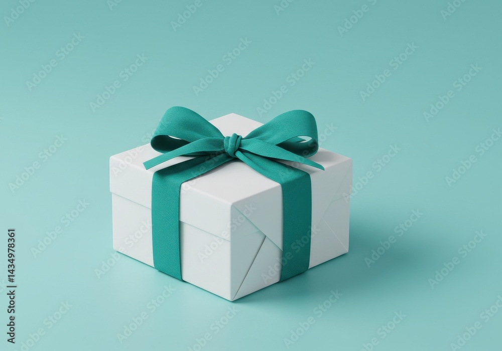 Obraz premium Gift with ribbon isolate on white background