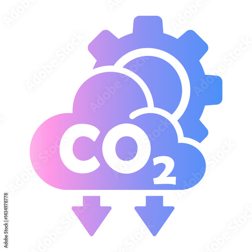 carbon capture Gradient icon