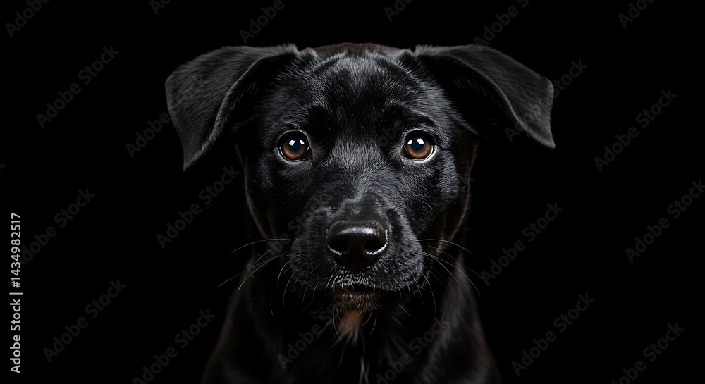 Obraz premium Midnight's Gaze AI Generated