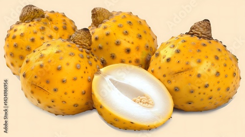 Close-up Display of Mature Matisia Cordata Fruits, Featuring Detailed Texture photo