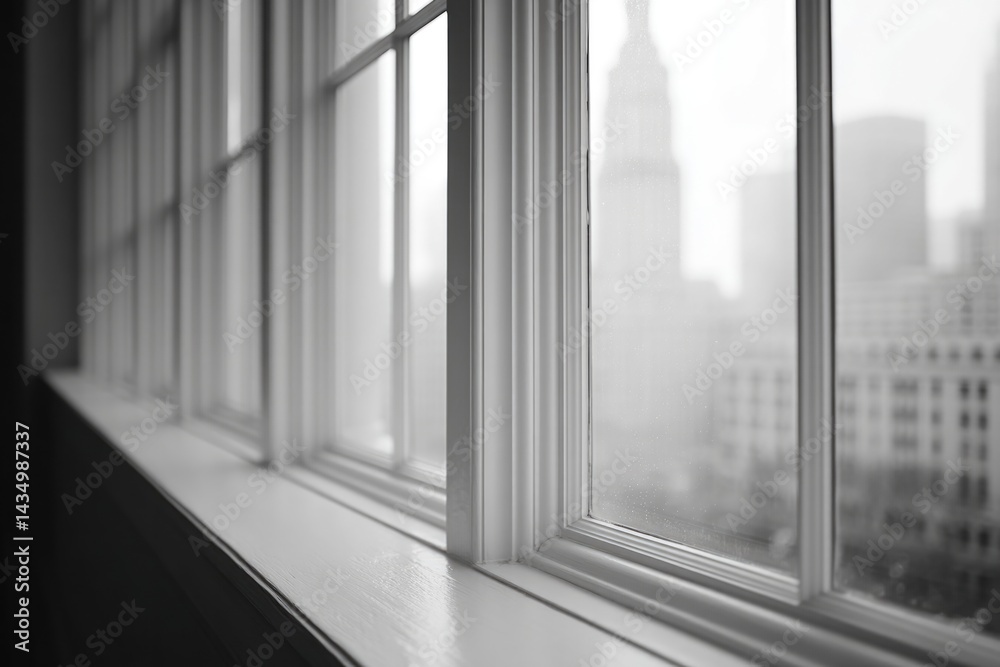 Obraz premium close-up view of urban framed in minimalistic style