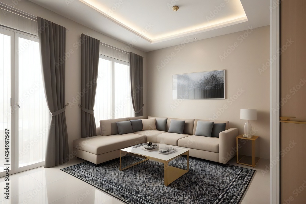 Fototapeta premium modern islamic interior with