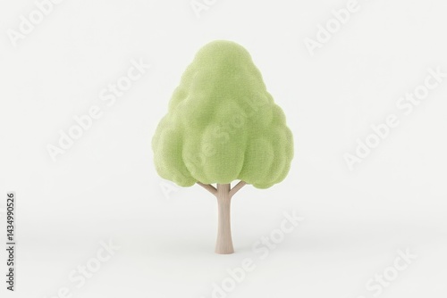 3D rendered cartoon tree