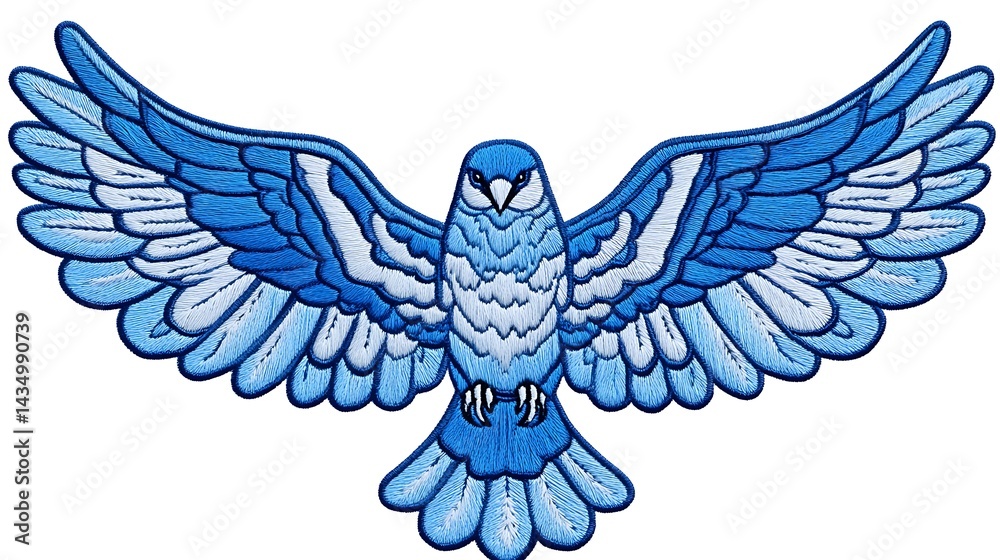 Blue Bird in Flight