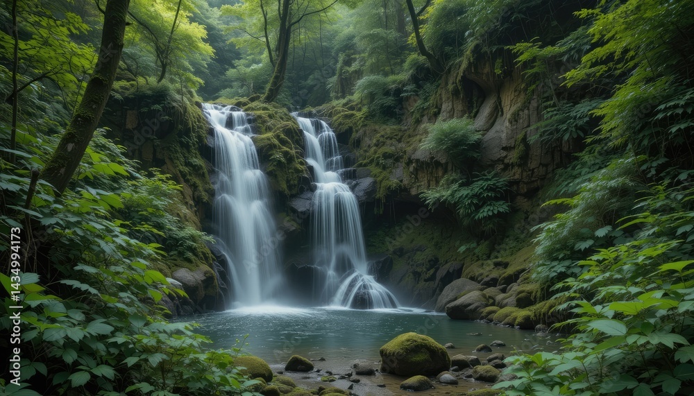 Fototapeta premium waterfall in the forest