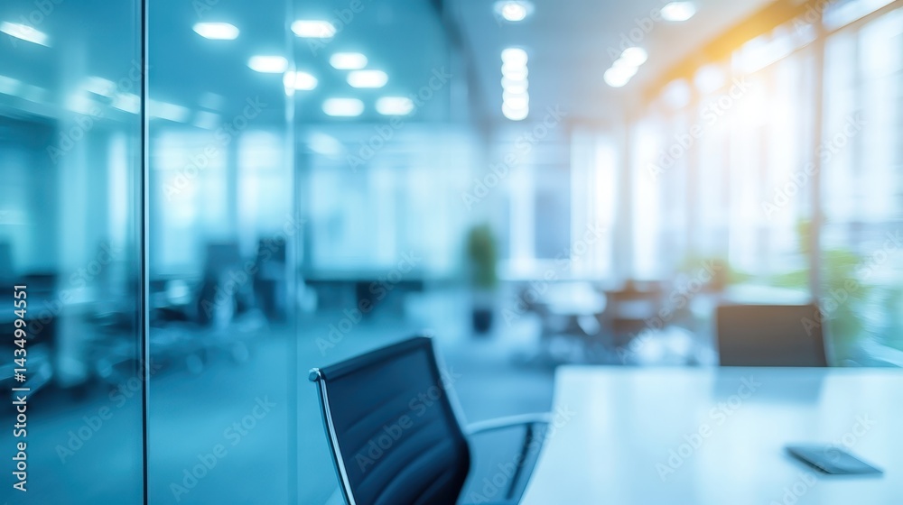 Modern office interior design with blurred focus on spacious meeting room featuring glass walls, highlighting the contemporary architecture and professional aesthetic in a clean executive workspace. Modern office interior design with blurred focus on spacious meeting room featuring glass walls, highlighting the contemporary architecture and professional aesthetic in a clean executive workspace.