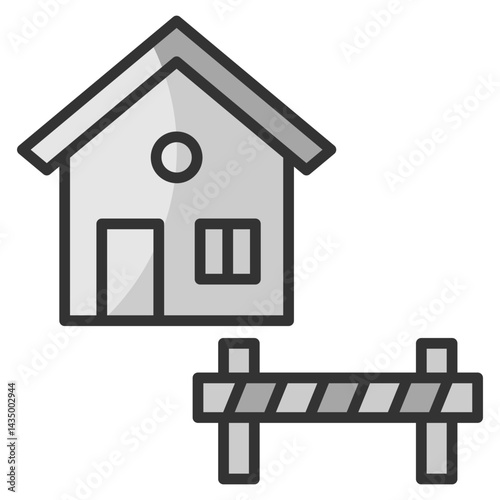 Construction Site Icon Element For Design