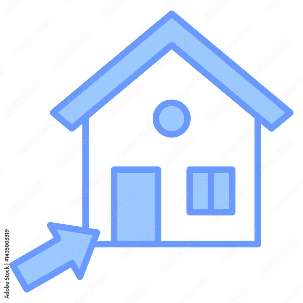 Open House Icon Element For Design Open House Icon Element For Design