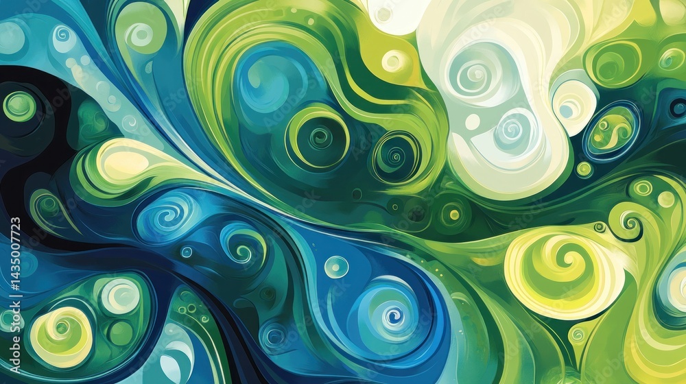 Obraz premium Abstract swirling paint texture