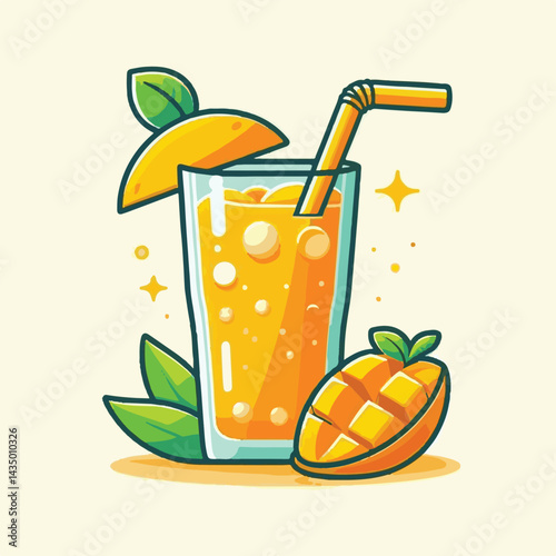 fizz, drink, beverage, fresh, mango, cocktail, orange, liquid, cold, glass, soda, juice, ice, fruit, sweet, alcohol, refreshment, food, healthy, bar, lemonade, refreshing, mint, summer, freshness, car