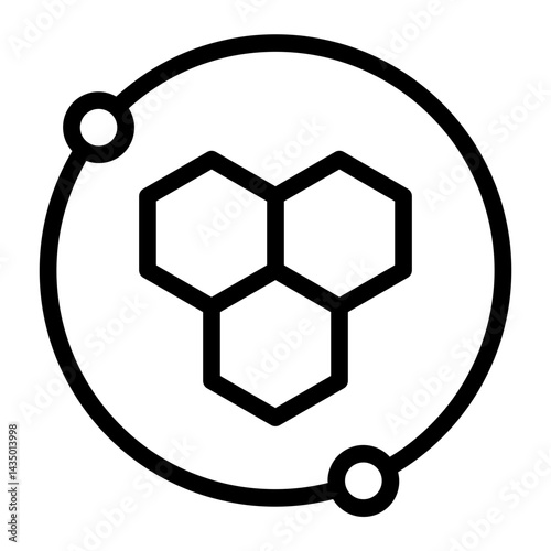 blockchain Line Icon