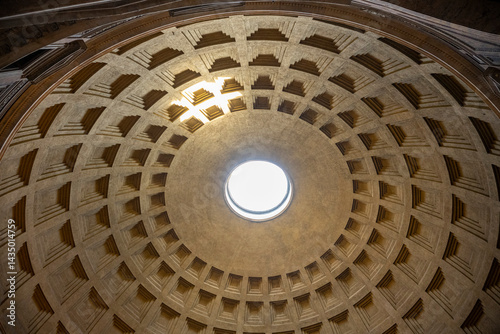 The Pantheon is an ancient 2nd century Roman temple and, since AD 609, a Catholic church in Rome, Italy. It is perhaps the most famous, and architecturally most influential, rotunda. photo