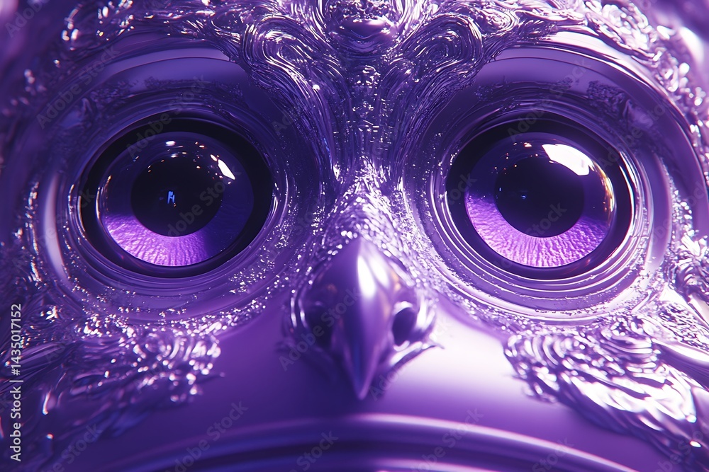 Close-up Owl Face, Detailed Design