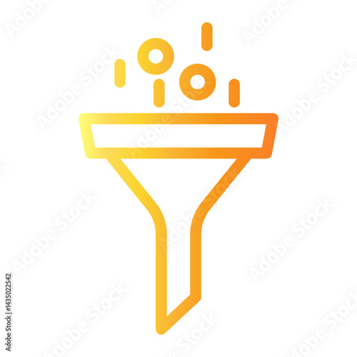 filter Line Gradient Icon