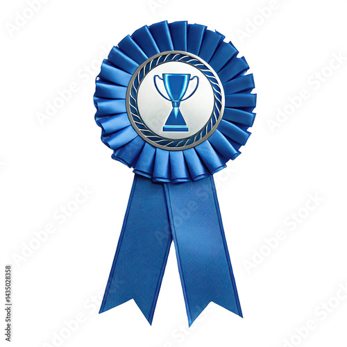 blue ribbon award png award ribbon png first place ribbon png blue rosette png transparent background image