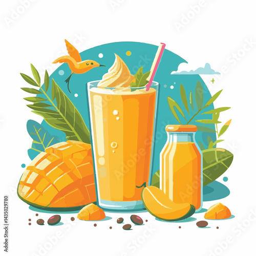 fresh, mango, healthy, fruit, cocktail, lassi, smoothie, vegetarian, summer, tropical, yellow, blended, shake, drink, lassie, background, indian, exotic, dessert, cold, yoghurt, glass, food, freshness