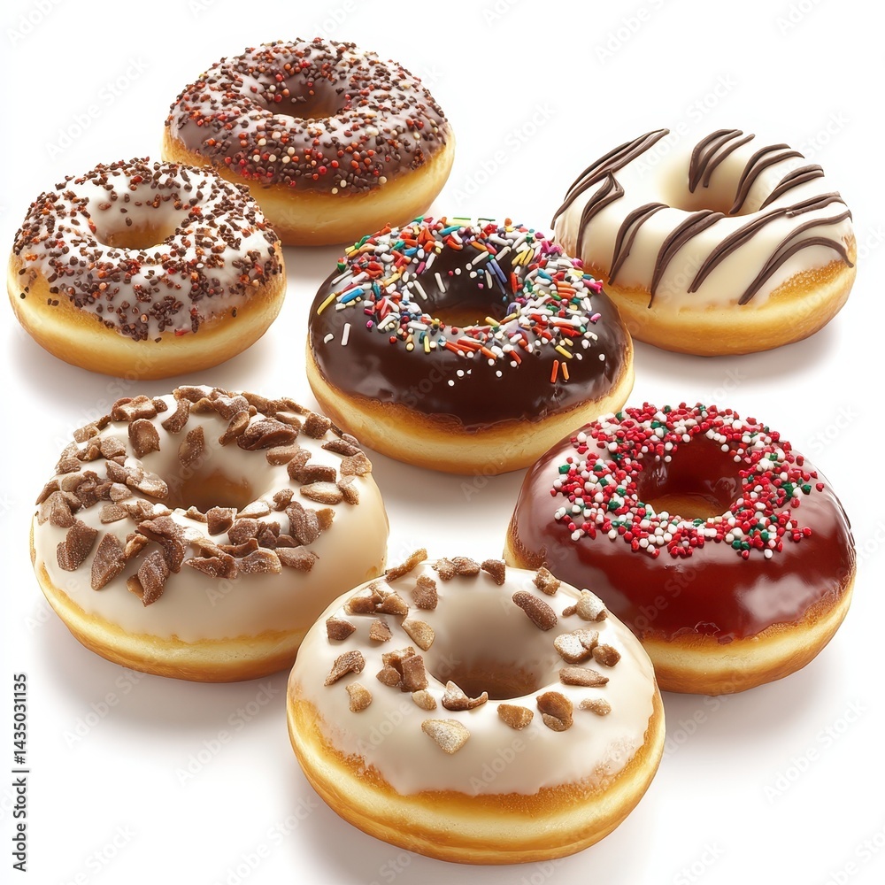 Assorted glazed donuts (1) Assorted glazed donuts (1)