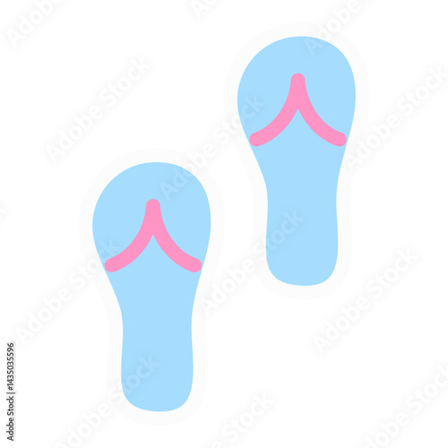 Colorful flip-flops for summer fun