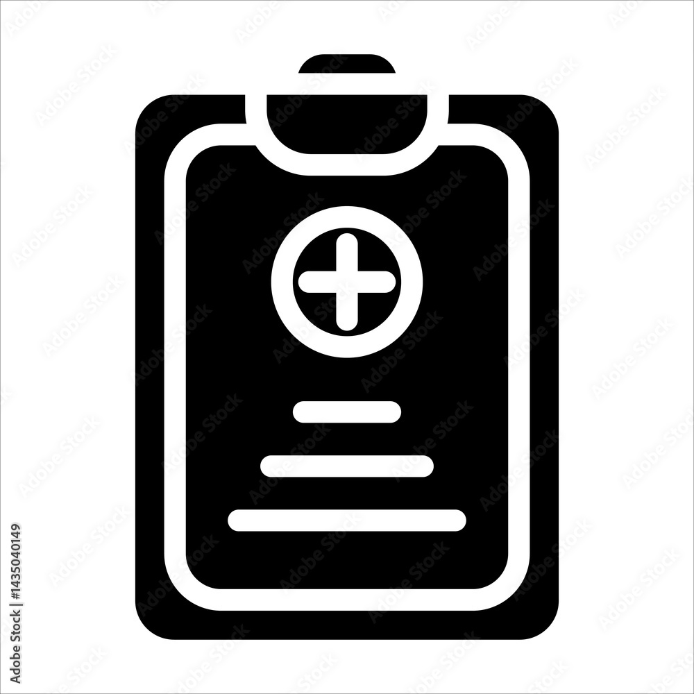 Obraz premium document glyph icon vector illustration isolated on white background