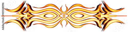 Fiery tribal art divider