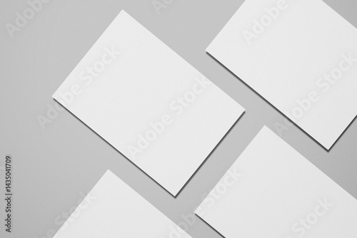 A5 Landscape Flyer Blank Mockup