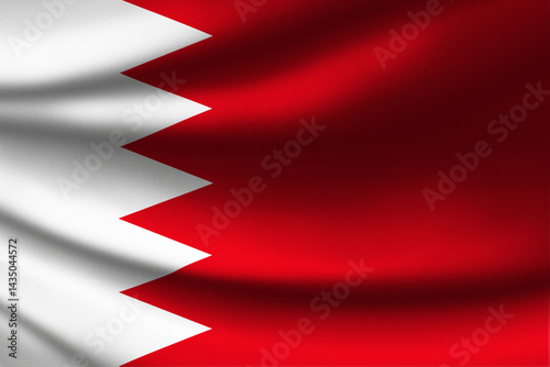 Free Download The National Flag of Bahrain with fabric texture - GFXLoad