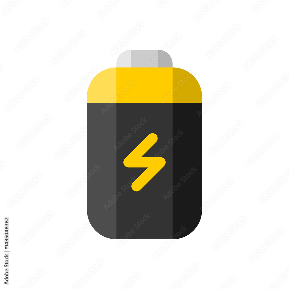 Battery icon web and mobile vector category flat and colorful design style transparent background Battery icon web and mobile vector category flat and colorful design style transparent background