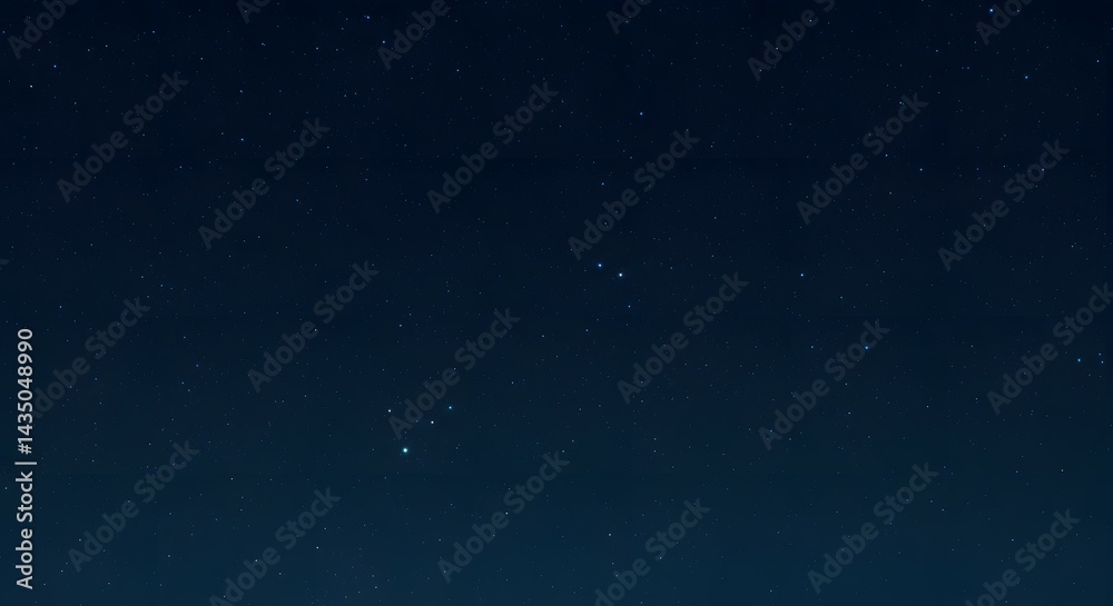 Fototapeta premium Dark Blue Night Sky with Scattered Stars A Celestial Backdrop