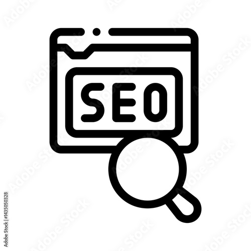 SEO line icon